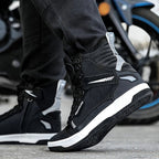 Black motorcycle boot