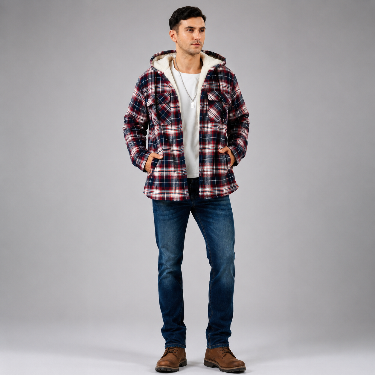 Flannel Jacket for Men – Classic Motorcycle Style