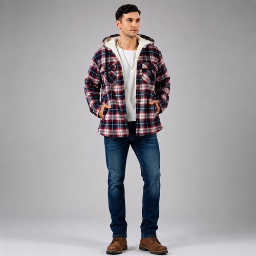 Flannel Jacket for Men – Classic Motorcycle Style