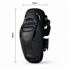 Black knee support brace with overlaid dimension lines showing 24cm height and 13cm width on a white background.