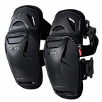 A pair of black Nerve brand knee pads with textured panels and adjustable straps, shown against a plain white background.