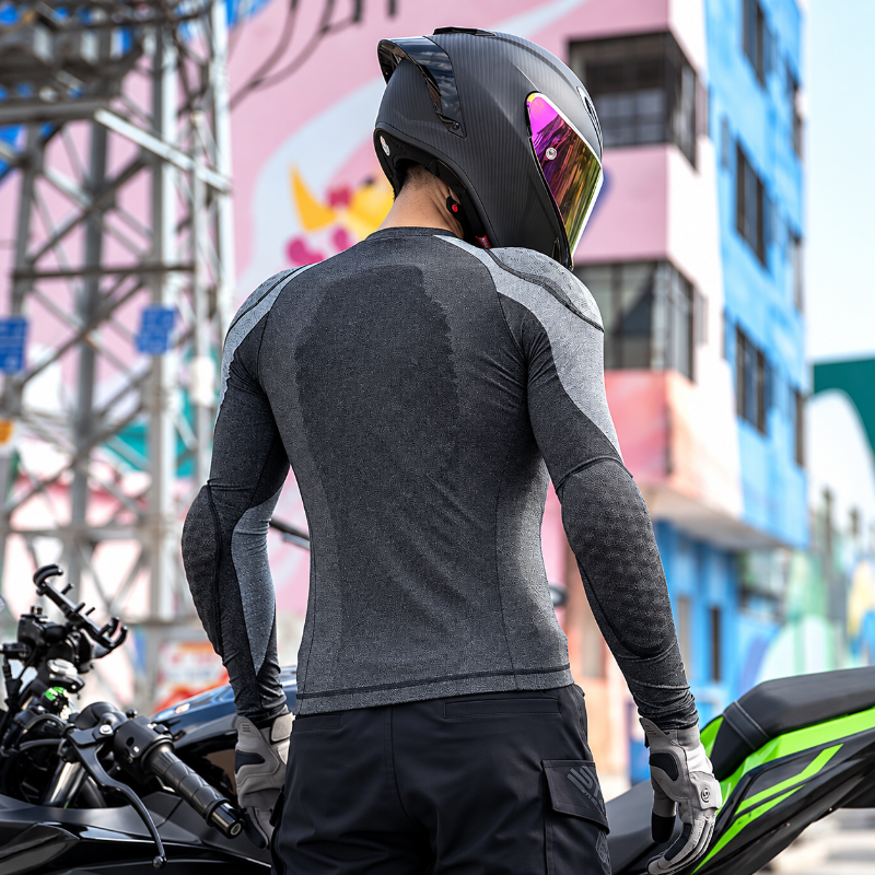 Motorcycle Jacket - Men's CE Level 2 with 7-Piece Protective Gear